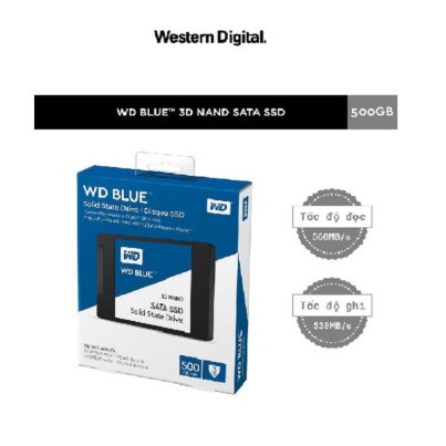 Ổ Cứng SSD WD Blue 3D NAND 500GB WD WDS500G2B0A (2.5 inch)