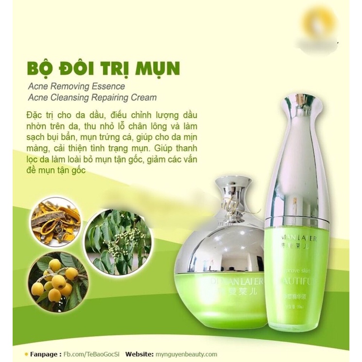 bộ đôi mụn lô hội dimanlaier