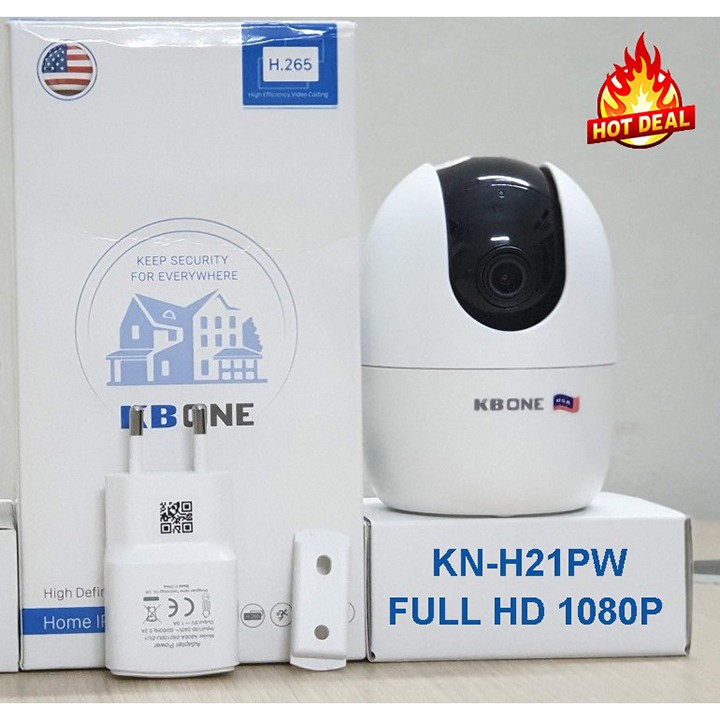 Camera Wifi KBONE H21PW Full HD_Camera Xoay 360_Đàm Thoại Hai Chiều, Phát Hiện Chuyển Động - BẢO HÀNH 24 THÁNG