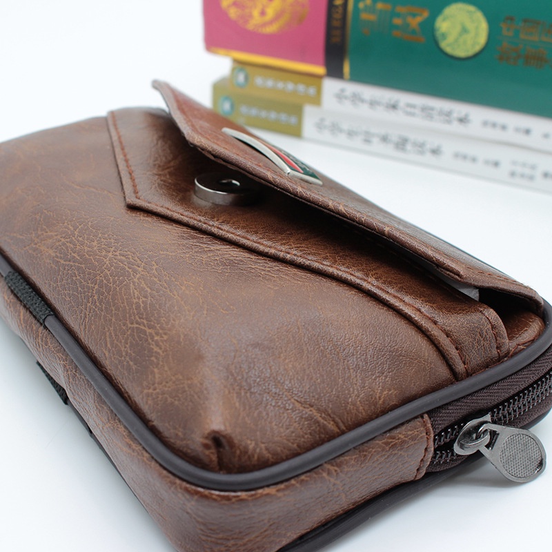 Túi Da Pu Đeo Hông Đựng Điện Thoại Đa Năng Chống Thấm Nước