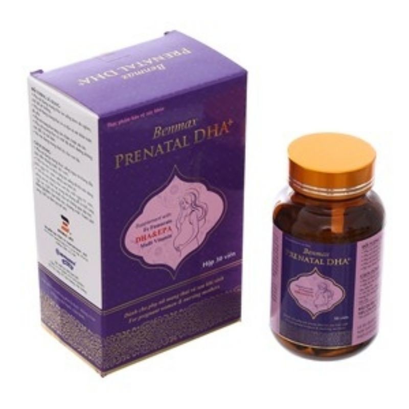 Hộp 30 viên bổ bầu Benmax PRENATAL DHA+