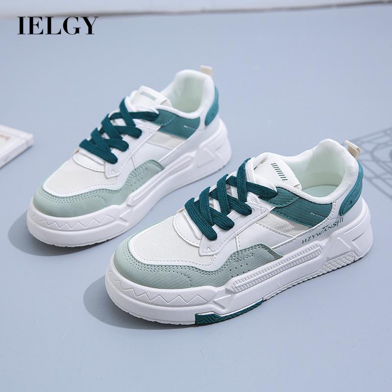 Giày Sneaker Mũi Tròn Đế Cao Thoáng Khí Phong Cách Hàn Quốc Cho Nữ