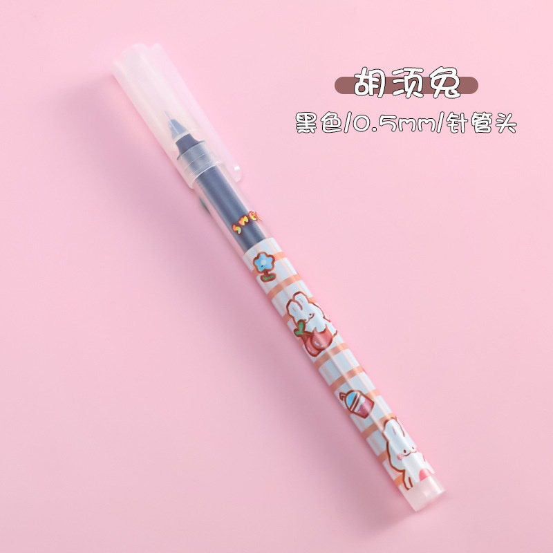 Bút Mực Gel Dạng Lỏng Nhanh Khô Sức Chứa Lớn Họa Tiết Hoạt Hình Dễ Thương Cho Học Sinh / Văn Phòng