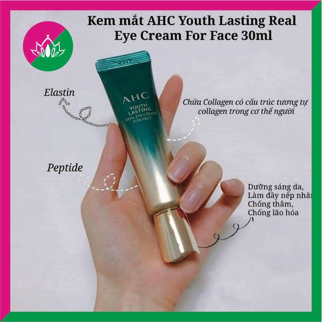 Kem mắt AHC Hàn Quốc 12ml – Bản nâng cấp mới – Hoàn hảo về mọi mặt - xoá thâm, chống lão hoá, giảm bọng mắt và dưỡng ẩm