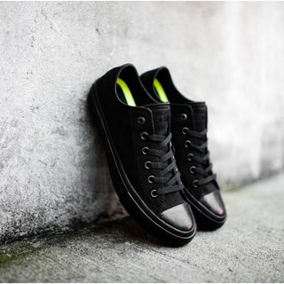 Giày Chuck 2 AllStar Classic Cổ Thấp Nữ Full Đen
