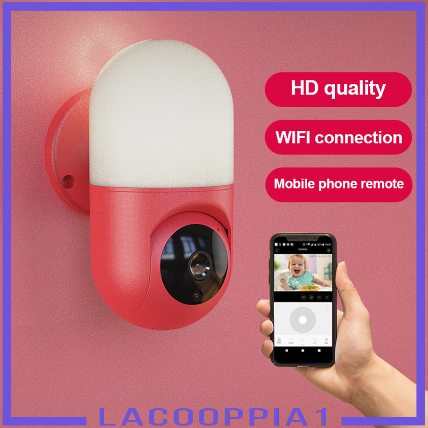 Camera Giám Sát Trong Nhà 1080p Kết Nối Wifi Xoay 360 Độ