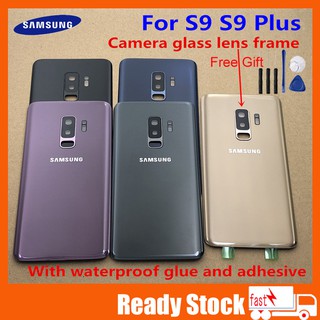 Ốp lưng SAMSUNG cho Samsung Galaxy S9 Plus s9 + G965 SM-G965F G965FD S9 G960 SM-G960F G960FD Nắp pin phía sau Ốp lưng kính phía sau