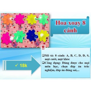 Hoa xoay 8 cánh - Đồ dùng dạy học Ruby