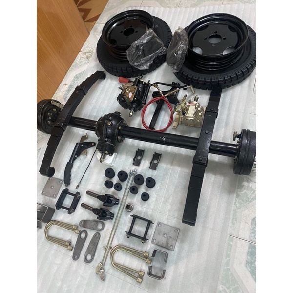Bộ phụ tùng,bộ cầu sau chế xe 3 bánh