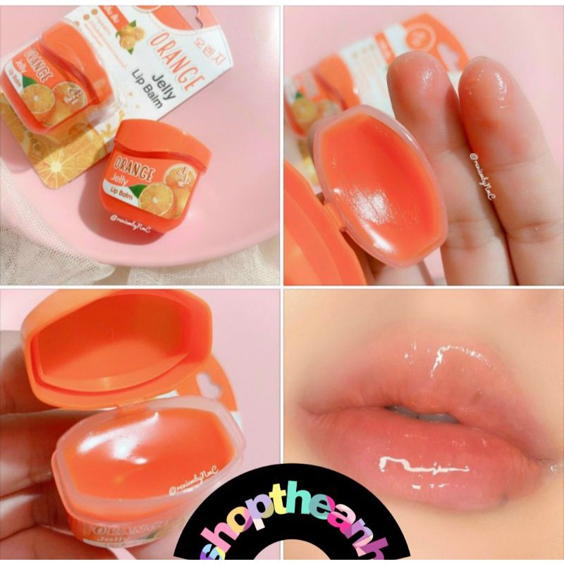 Son dưỡng môi Eliza Jelly Lip Balm  dạng gel màu cam