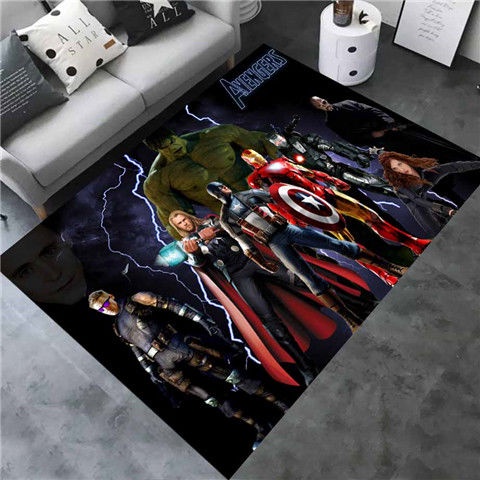 Thảm Lót Sàn In Hình Nhân Vật Siêu Anh Hùng Marvel Sáng Tạo
