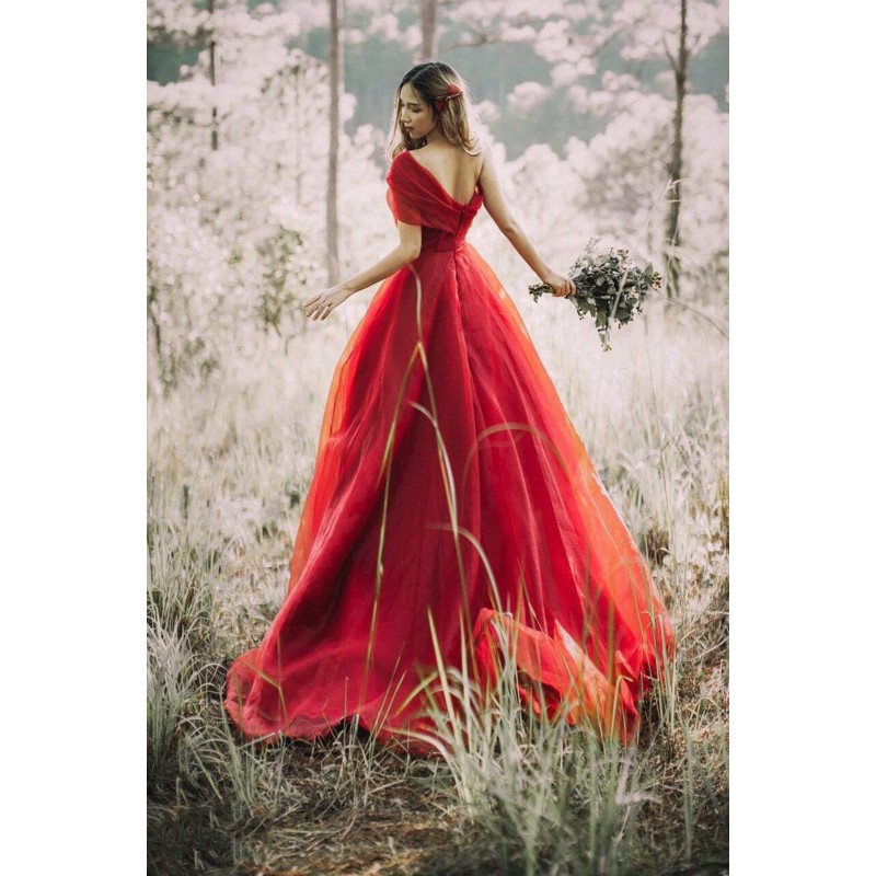 ĐẦM XOÈ BẸT VAI XẾP LY XINH XẮN full size s m L xl