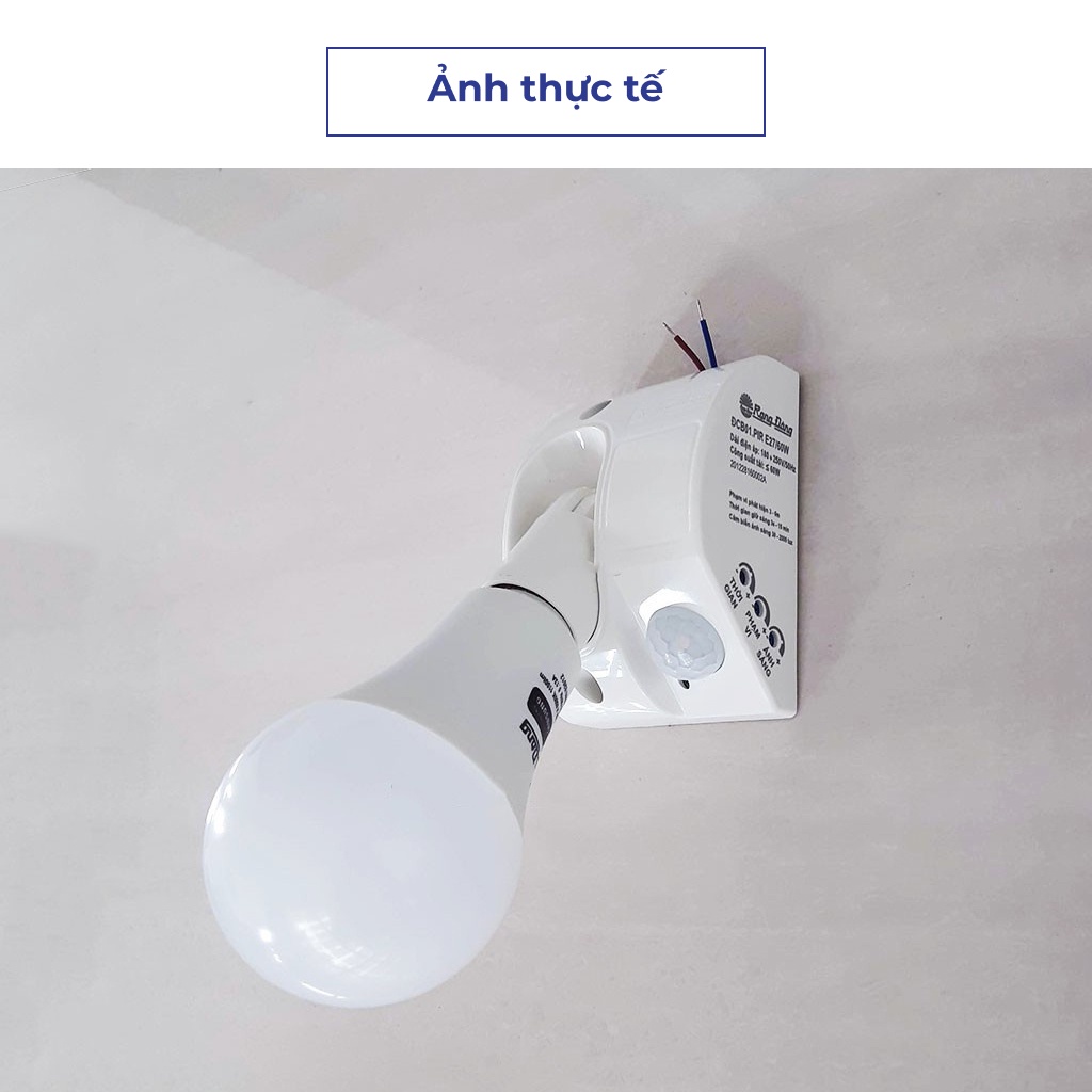 Đui đèn cảm biến chuyển động Hồng ngoại Rạng Đông E27, Model ĐCB01.PIR E27/300W