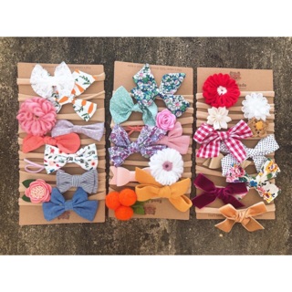 set 10 băng đô sơ sinh bé gái