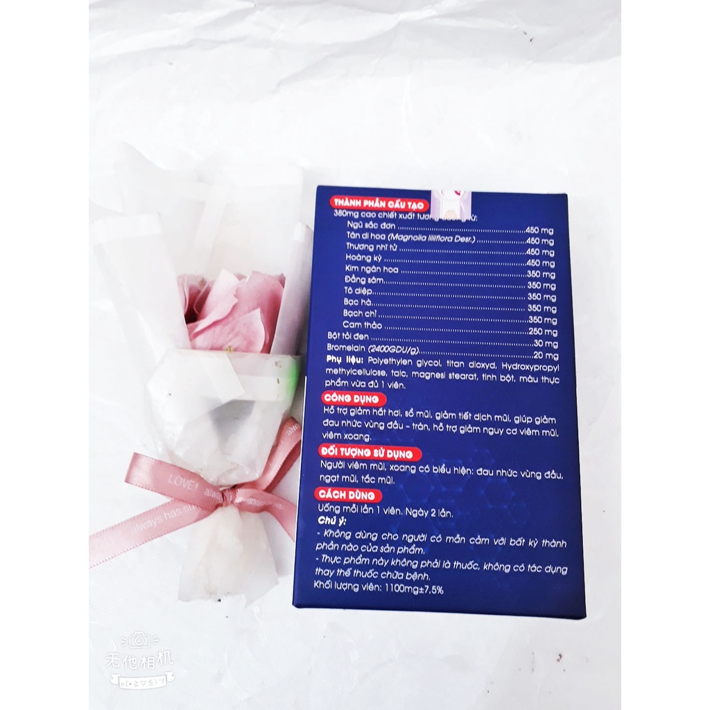Viên uống XOANG thảo mộc SinusAid CAMELI, hỗ trợ giảm nguy cơ vi.êm mũi, vi.êm xoang; giảm hắt hơi, sổ mũi, đau đầu