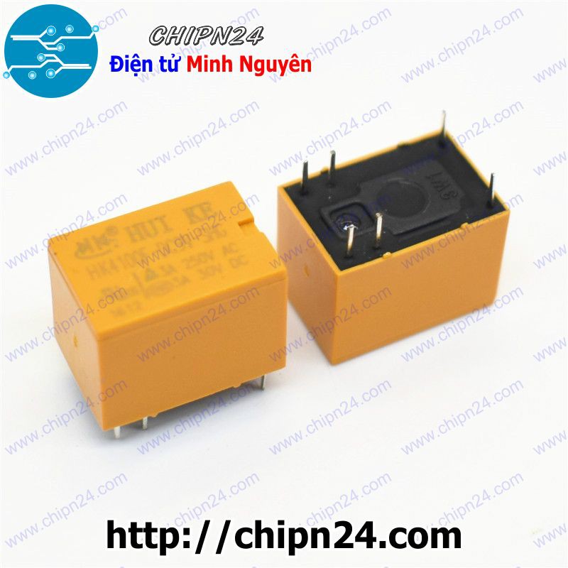 [2 CON] RELAY 6 CHÂN 9V-3A HK4100F-DC9V-SHG (6P9V3A)