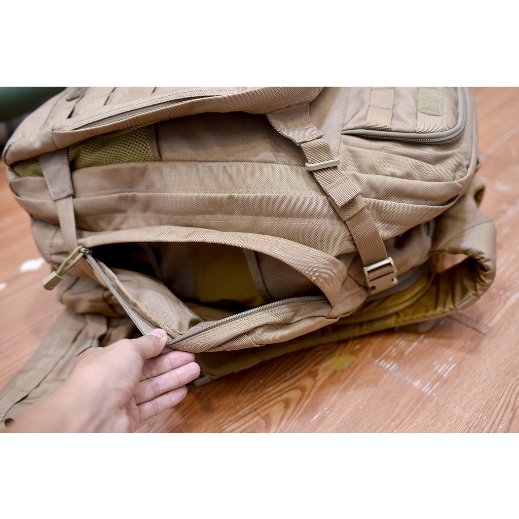 Balo chiến thuật Tactical 5.11 Rush 72 màu vàng FDE- Hình thực tế