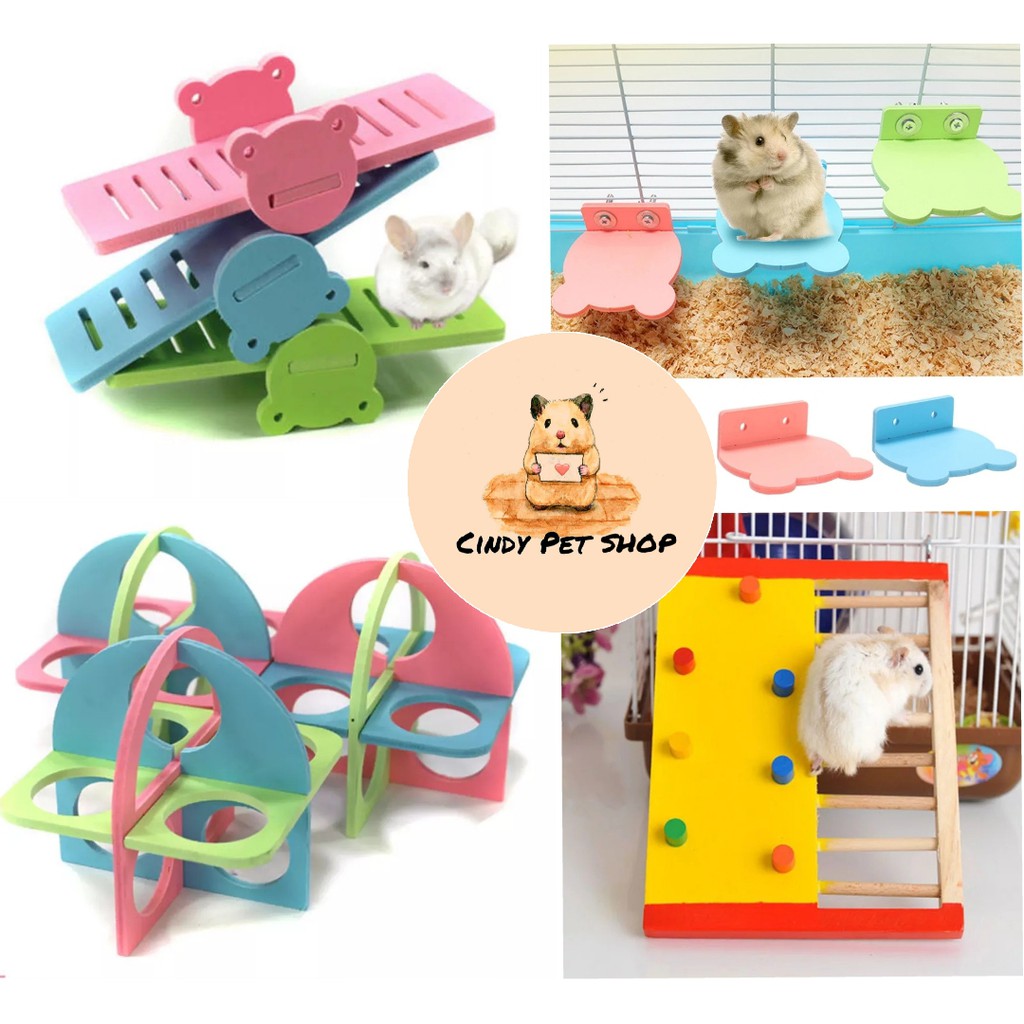 Tổng hợp đồ chơi gỗ lắp ráp cho Hamster mẫu độc đẹp lạ