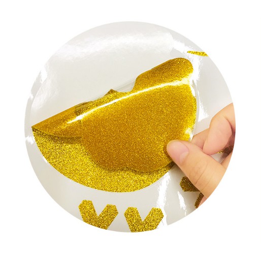 Decal trang trí tường Tết - Rèm Chữ Nhũ Kim Tuyến
