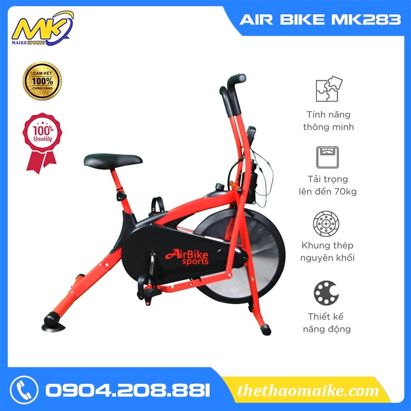 Xe đạp thể dục kết hợp tay chân Airbike
