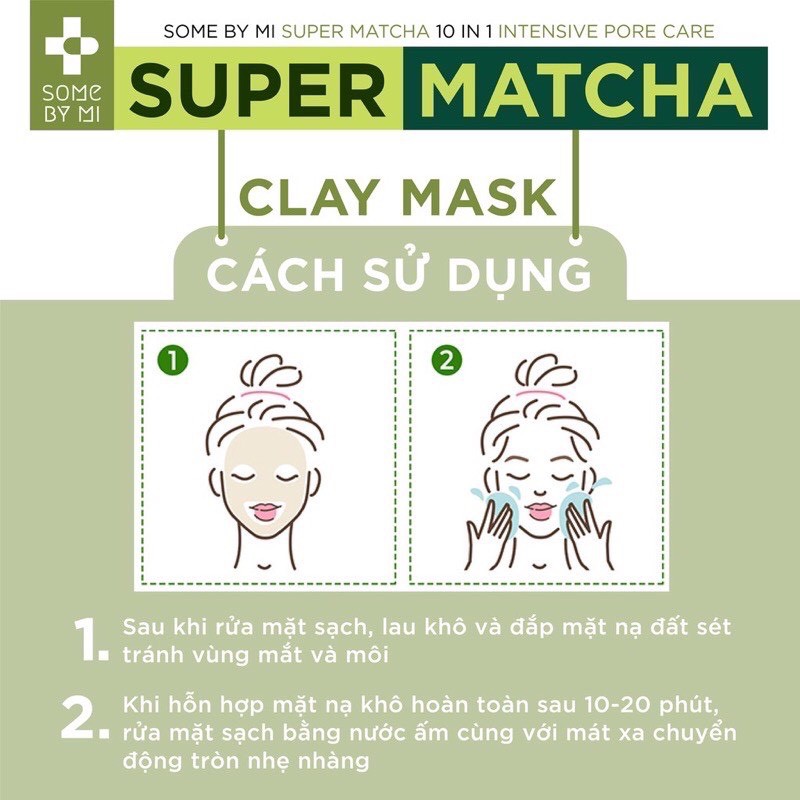 Mặt Nạ Đất Sét Trà Xanh SOME BY MI Super Matcha Làm Sạch Lỗ Chân Lông 100g | BigBuy360 - bigbuy360.vn