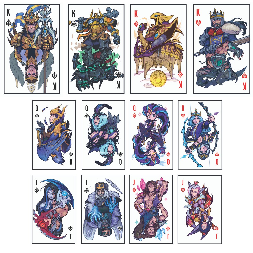 Bộ bài tây LMHT (55 lá) - LoL playing card: Call of Elements - Bài tây Liên Minh ...