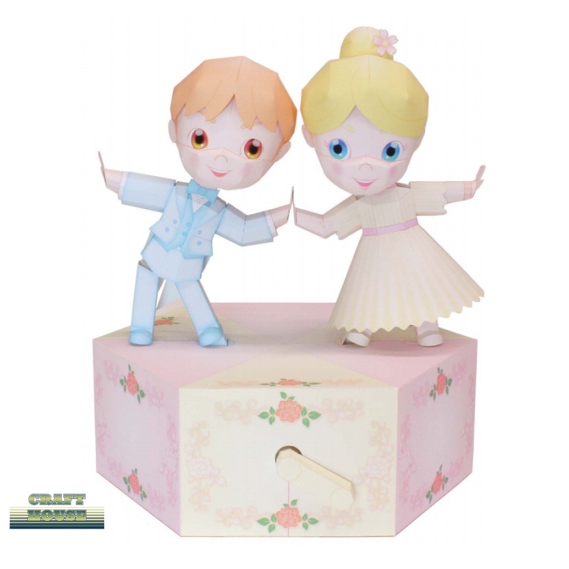 Đồ Chơi Khuôn Giấy 3D Hình Búp Bê Nhảy Múa Trang Trí Nội Thất DIY Cho Trẻ Em