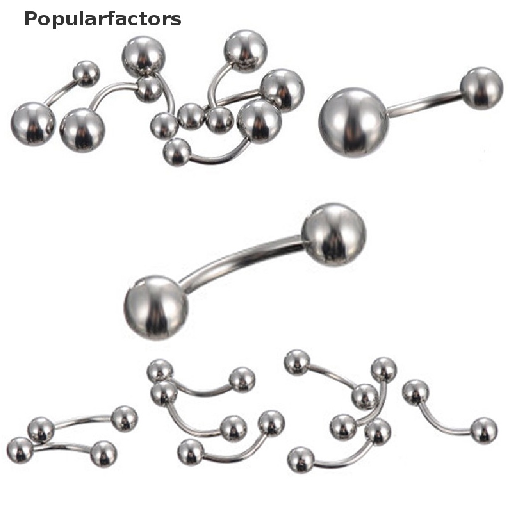 Set 60/ 85 chiếc khuyên xỏ cơ thể bằng inox chuyên dụng