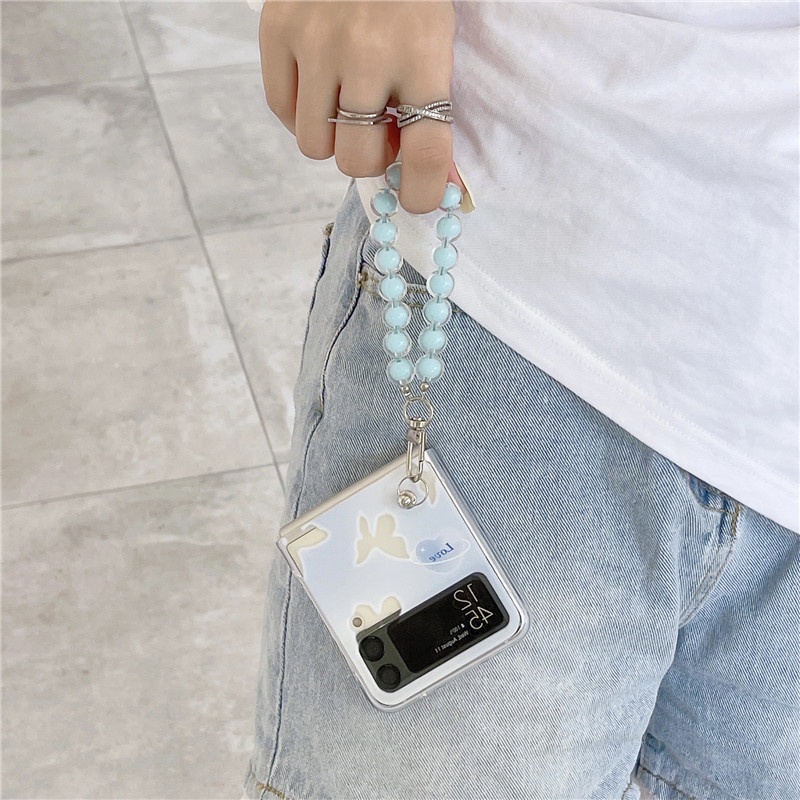 Ốp Điện Thoại Chống Sốc Hình Hoa Tulip Tím Dễ Thương Cho Samsung Galaxy Z Flip 4 Z Flip 3 5G