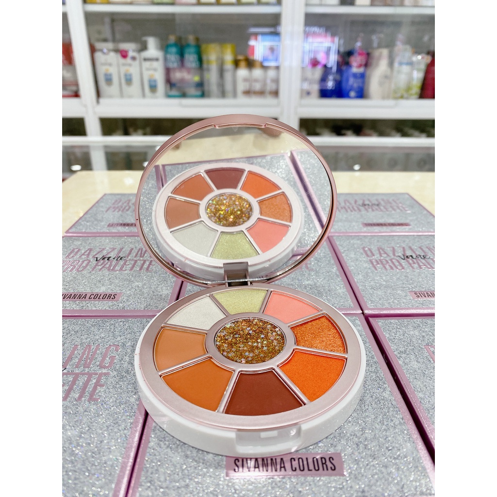 Bảng 9 Ô Phấn Mắt Sivanna Dazzling Pro Palette HF5036 Thái Lan