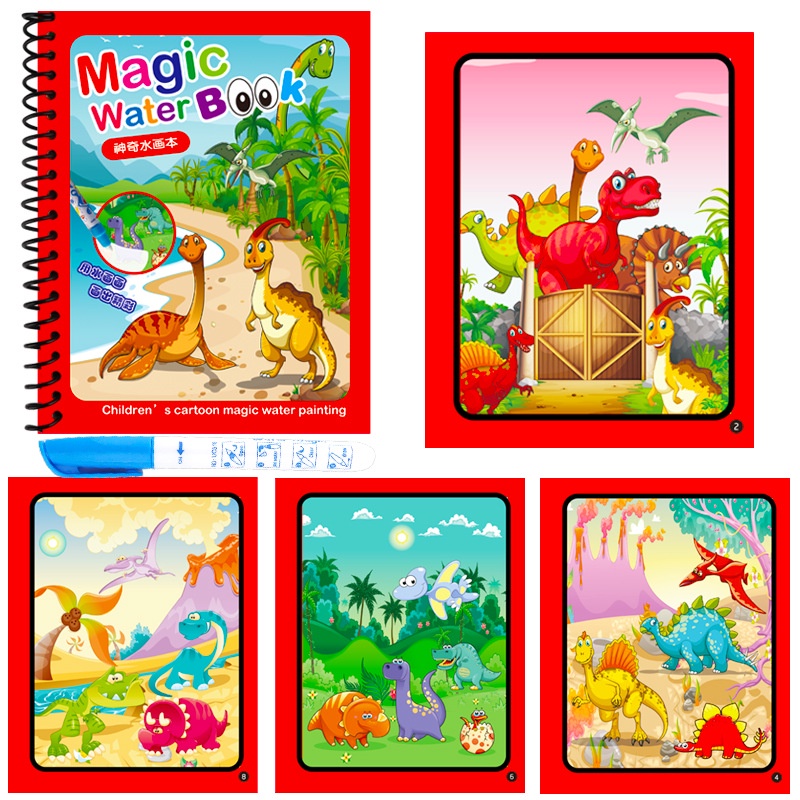 Sách Nuớc Tô Màu Ma Thuật Có Thể Tái Sử Dụng Nhiều Lần Cho Bé