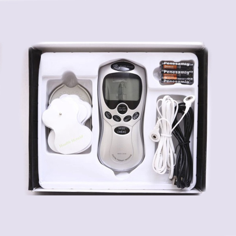 Máy massage xung điện Digital Therapy Machine SYK-208 4 miếng dán vật lý trị liệu mát xa châm cứu bấm huyệt cầm tay