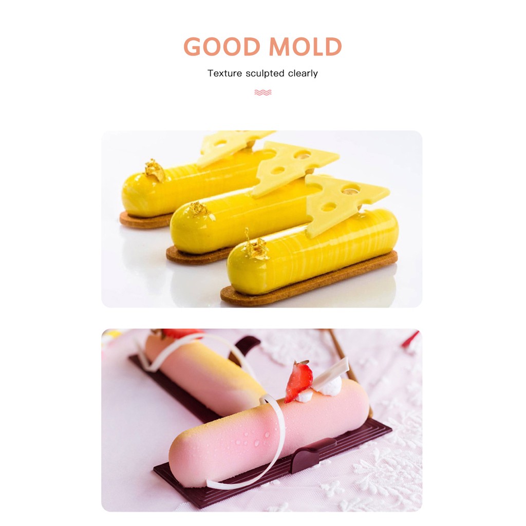 Khuôn silicon chữ nhật thuôn 6 ô 27.8*17*2.1cm