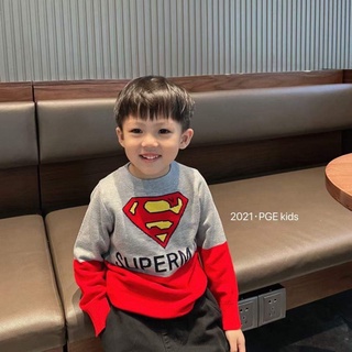 áo len siêu nhân bé trai
