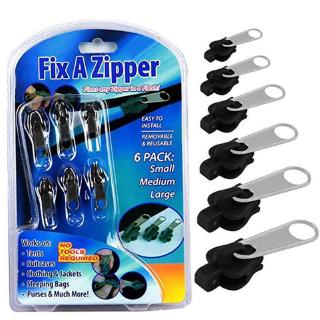 6 Cái / gói Sửa Chữa Một Dây Kéo Đa Năng Tức Thì Sửa Chữa Bộ Dụng Cụ Thay Thế Zip Thanh Trượt Thiết Kế Mới Dây Kéo 3 Kích Thước Dụng Cụ May Vá