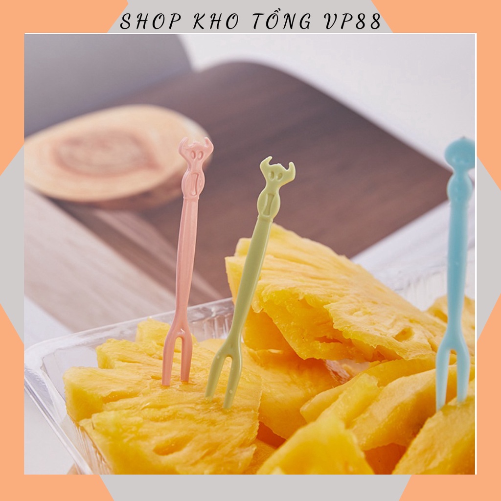 Set 50 dĩa - ăn trái cây đồ tráng miệng bằng nhựa cao cấp an toàn nhỏ xinh tiện lợi 88272 Shop Kho Tổng Vp88