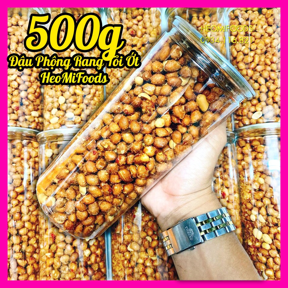 500Gr ĐẬU PHỘNG CHÁY TỎI LOẠI NGON