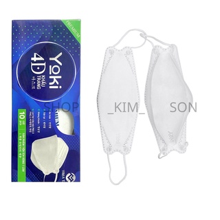 Khẩu trang 4D Yoki Premium Hộp 10 cái 4 Lớp Hàng Công Ty