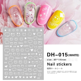 STICKER DÁN MÓNG HÌNH MẶT CƯỜI BIỂU CẢM