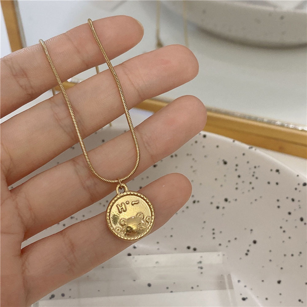 Vòng cổ thép titan mạ vàng nhiều kiểu tùy chọn thời trang cho phái nữ