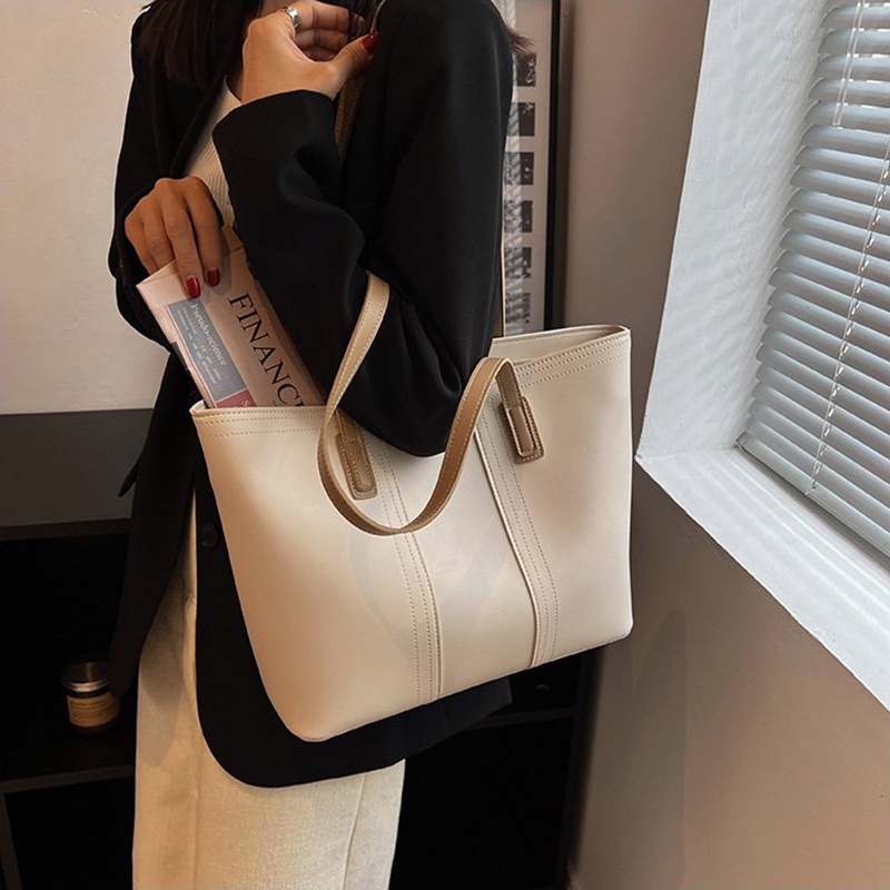 Túi Đeo Vai Cỡ Lớn Màu Sắc Đơn Giản Thời Trang Cho Nữ