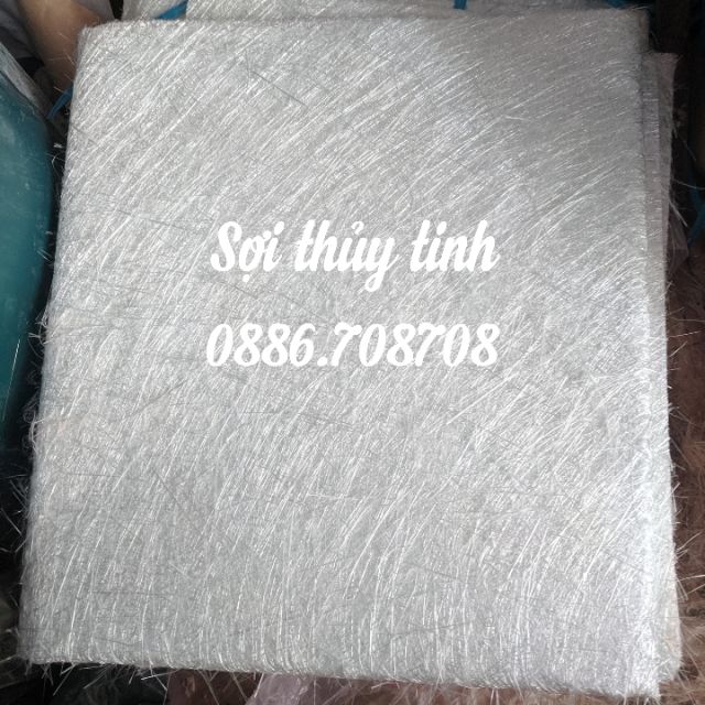 Sợi thủy tinh cố định trong keo dán ,quấn bô xe 1kg