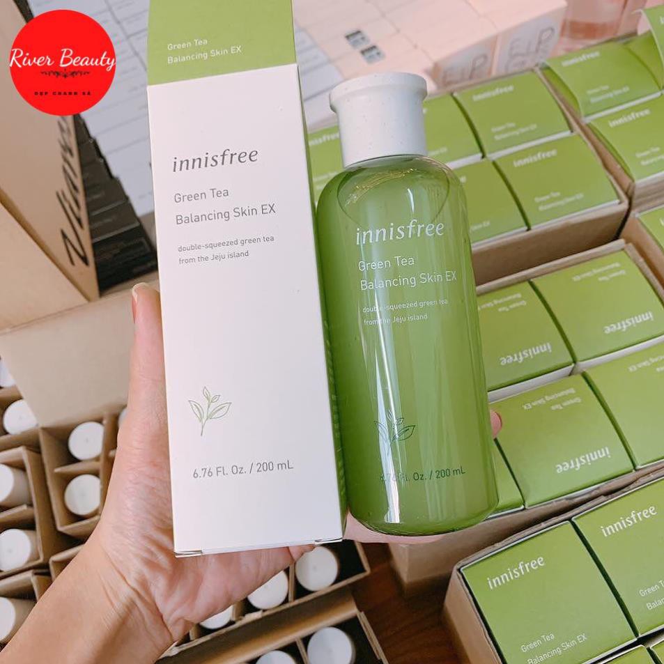 Nước Hoa Hồng Innisfree Trà Xanh Green Tea Balancing Skin Ex [FREE SHIP]