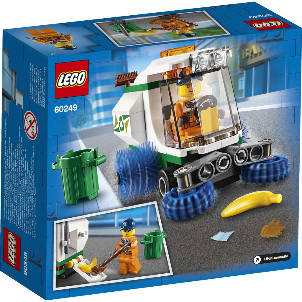 LEGO CITY 60249  Xe Quét Đường ( 89 Chi tiết) Bộ gạch đồ chơi lắp ráp giao thông cho trẻ em