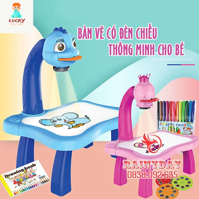 Đồ chơi trẻ em , đồ chơi phát triển trí tuệ Bàn chiếu học vẽ thông minh cho bé giúp phát triển trí não sáng tạo