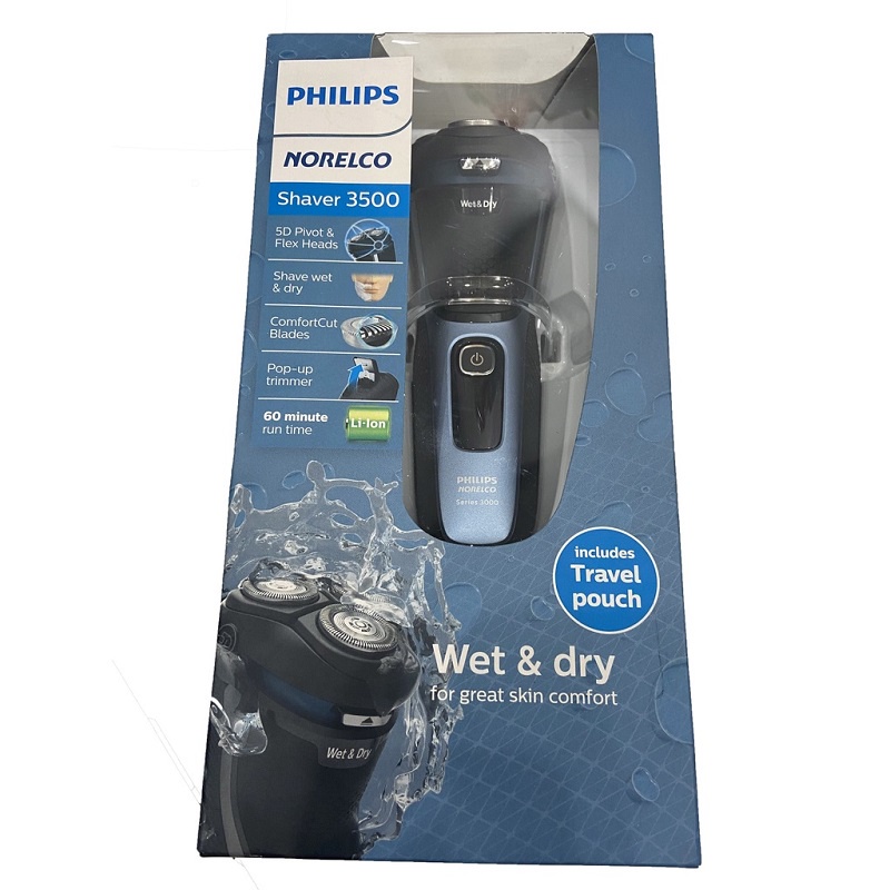 Máy cạo râu Philips Norelco Shaver 3500 Wet & dry chính hãng/Nhập khẩu