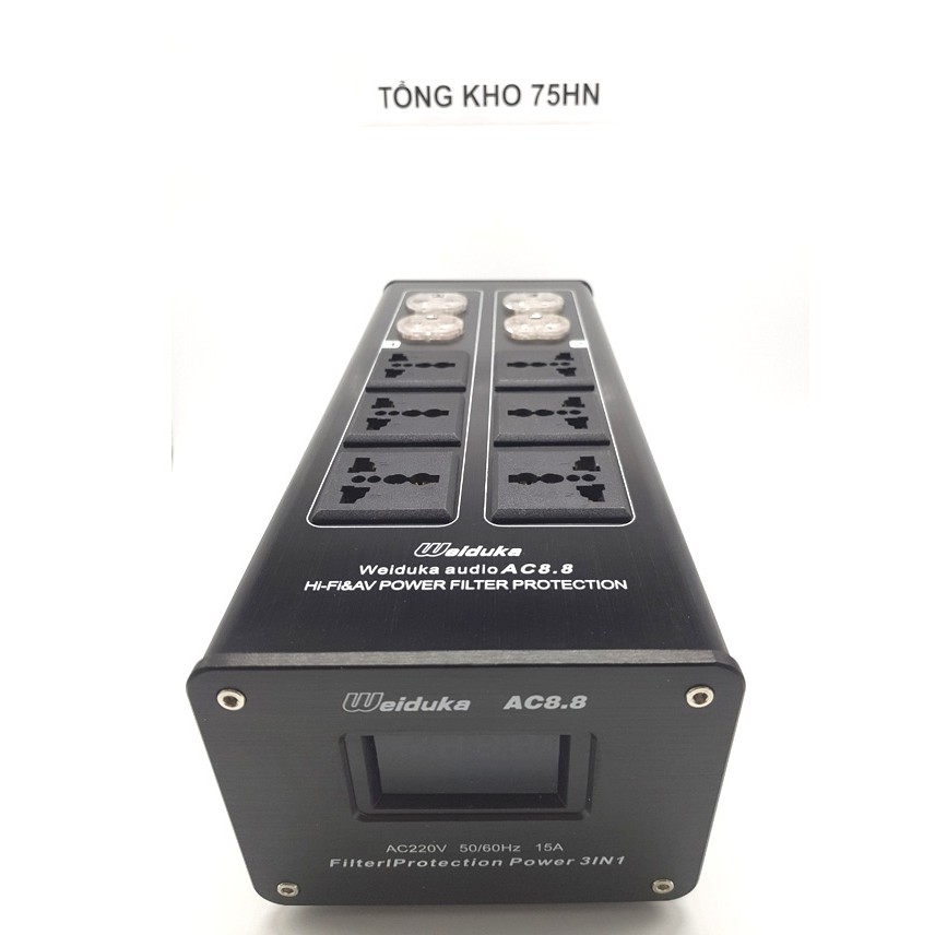 Bộ lọc nguồn điện sạch WEIDUKA AC8.8 cao cấp dành cho thiết bị âm thanh