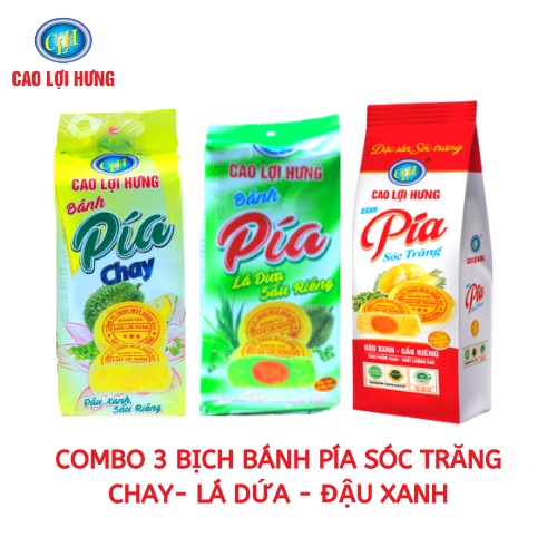 COMBO 3 BỊCH BÁNH PÍA CAO LỢI HƯNG, BÁNH PÍA SÓC TRĂNG