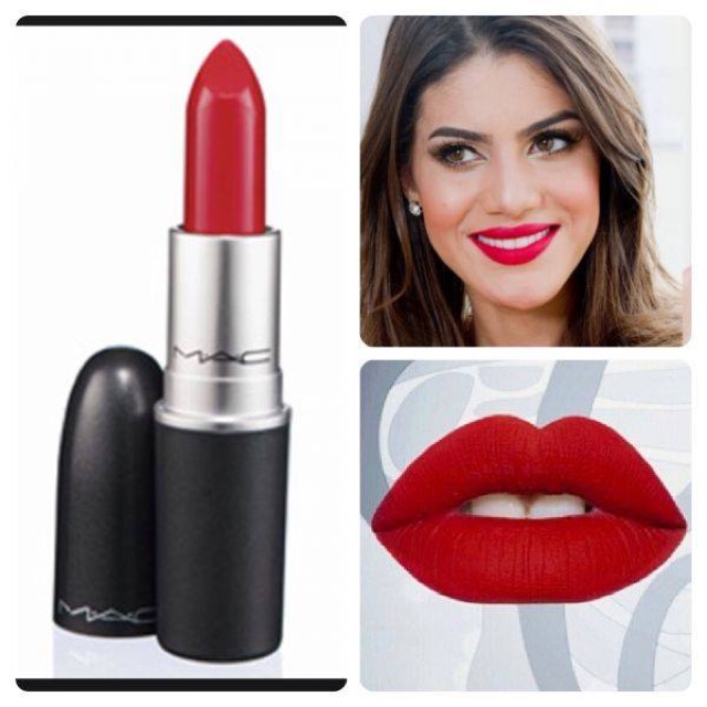 Son Mac retro matte lipstick màu Chilli, ruby woo