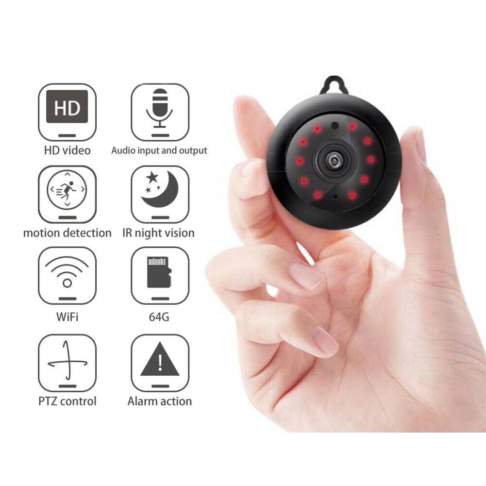 Camera IP Mini Wifi HD Camera trong nhà không dây Ban đêm Phát hiện chuyển động âm thanh hai chiều Màn hình bé V380